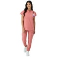 thumbnail image 5 of Hanes Womens Scrubs Mandarin Collar Scrub Top, Comfort Fit, Pockets, Sizes XS-3XL, 5 of 10