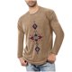 thumbnail image 1 of Blusas y camisas de manga larga con cuello redondo para hombre, deportivas, fitness, hogar, pijamas navideños estampados, camiseta de manga larga con cuello redondo, blusa de poliéster para hombre, 1 of 3