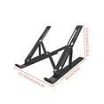 thumbnail image 1 of Laptop Stand Adjustable Plastic Laptop Holder laptop stand; laptop holder; Portable Folding Notebook Computer Stand, Black, 1 of 9