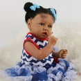 thumbnail image 3 of Takanini Reborn Baby Silicone African American Baby Girl Doll Playset with Soft Body Birthday, 3 of 6