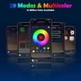 thumbnail image 6 of Car LED Strip Lights, App Control Ambient Lighting Kit with RGB 16M Colors & Music Sync, USB Fiber Optic Neon for Dashboard & Center Console, Upgraded, 6 of 7