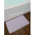 thumbnail image 2 of Wedding Bath Mat, Romantic Violet Rose Blossoms Corsage Bouquets with Grey Leaves, Plush Bathroom Decor Mat with Non Slip Backing, 29.5" X 17.5", Violet Pale Grey, by Ambesonne, 2 of 2