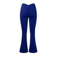 thumbnail image 7 of UJNDER Women's Scrunch Flare Leggings V Back Lifting Wide Leg High Waist for Gym Workout Yoga Pants Blue XL, 7 of 7