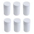 thumbnail image 1 of Plastic Empty Medicine Bottles Pill Tablet Container Holder 6Pcs White, 1 of 7
