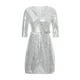 thumbnail image 3 of TRKIYQC Vestido sexy de lentejuelas para mujer, sexy, cuello en V profundo, manga larga, con purpurina, mini vestido de cóctel, baile, fiesta bodycon TRKIYQC Moda，ocio, 3 of 9