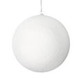 thumbnail image 1 of Vickerman M180811 8 in. White Flocked Ball Ornament, 1 of 2