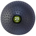 thumbnail image 2 of BalanceFrom 10 lbs High-Quality Synthetic-Leather Medicine Ball, Black, 2 of 5