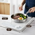 thumbnail image 3 of Elite Gourmet EIND57W SlimStore™ Induction Cooktop, Touch Controls, Ultra Thin 2" Profile, 10 Power Levels, Temps 140°F to 465°F, Fast Heat Up, White, 3 of 9