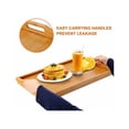 thumbnail image 3 of Mesa plegable para lunch pequeño con patas ajustables, soporte para computadora portátil en bambú orgánico, office para cama y sofá, bandeja para lunch pequeño, bandeja para servir, 20.5 x 12,, 3 of 5