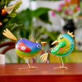 thumbnail image 4 of A Set Of 3 Colorful Metal Glass Handicrafts Ornaments Outdoor Courtyard Garden Decorations, 4 of 9