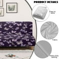thumbnail image 3 of SCRAWLGOD Butterfly Print Violet Armless Futon Cover Futon Couch Cover Stretchable Furniture Protector Machine Washable Sofa Bed Slipcover with Elastic Bottom, 3 of 7