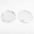 thumbnail image 3 of Acaige 4 Pcs/ensemble Enjoliveurs de Moyeu Central de Roue de Voiture Universels Chrome Argent Sans Logo Utile, 3 of 5
