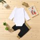 thumbnail image 3 of Gibobby Mameluco polar Body Set Ropa Pantalones Niños Niñas Años Infant Romper Girls Romper&Mono(Blanco, 0-6Meses), 3 of 5