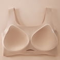 thumbnail image 4 of IFNWSV Plus Size Wireless Bras for Women Solid Color Breathable Push Up Daily Wear Smooth Support Bra Khaki 48D, 4 of 7