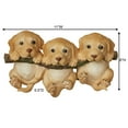 thumbnail image 3 of Adorable Trio of Labrador Puppies Dog on a Branch Wall Accent Golden Yellow, 3 of 5