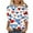 Style 14, variant on GERsome 4th of July T Shirts Womens 3/4 Length Sleeve Patriotic Tops Casual American Flag Shirts Crewneck Loose-Fit Blouses S-5XL