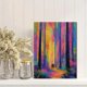 thumbnail image 2 of Qisvanset Moonlit Sky Autumn Tree Oil Painting 12x16 Inch Hotel Decor, 2 of 8