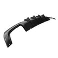 thumbnail image 5 of Ikon Motorsports Compatible with 15-23 Chrysler 300 Rear Diffuser Bumper Lip IKON V2 Style Rear Lower Valance Shark Fin PP Gloss Black 2PCS, 5 of 9