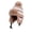 Khaki, variant on Women Winter Trapper Hat Fleece Lined Knit Earflap Hat with Snowflake Isle Pattern Windproof Warm Hat for Cold Weather Skiing