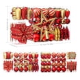 thumbnail image 6 of Lolsea 106ct Christmas Balls Ornaments Set, Colorful Plastic Shatterproof Decorative Baubles for Xmas Tree Decor, Red & Gold, 6 of 7