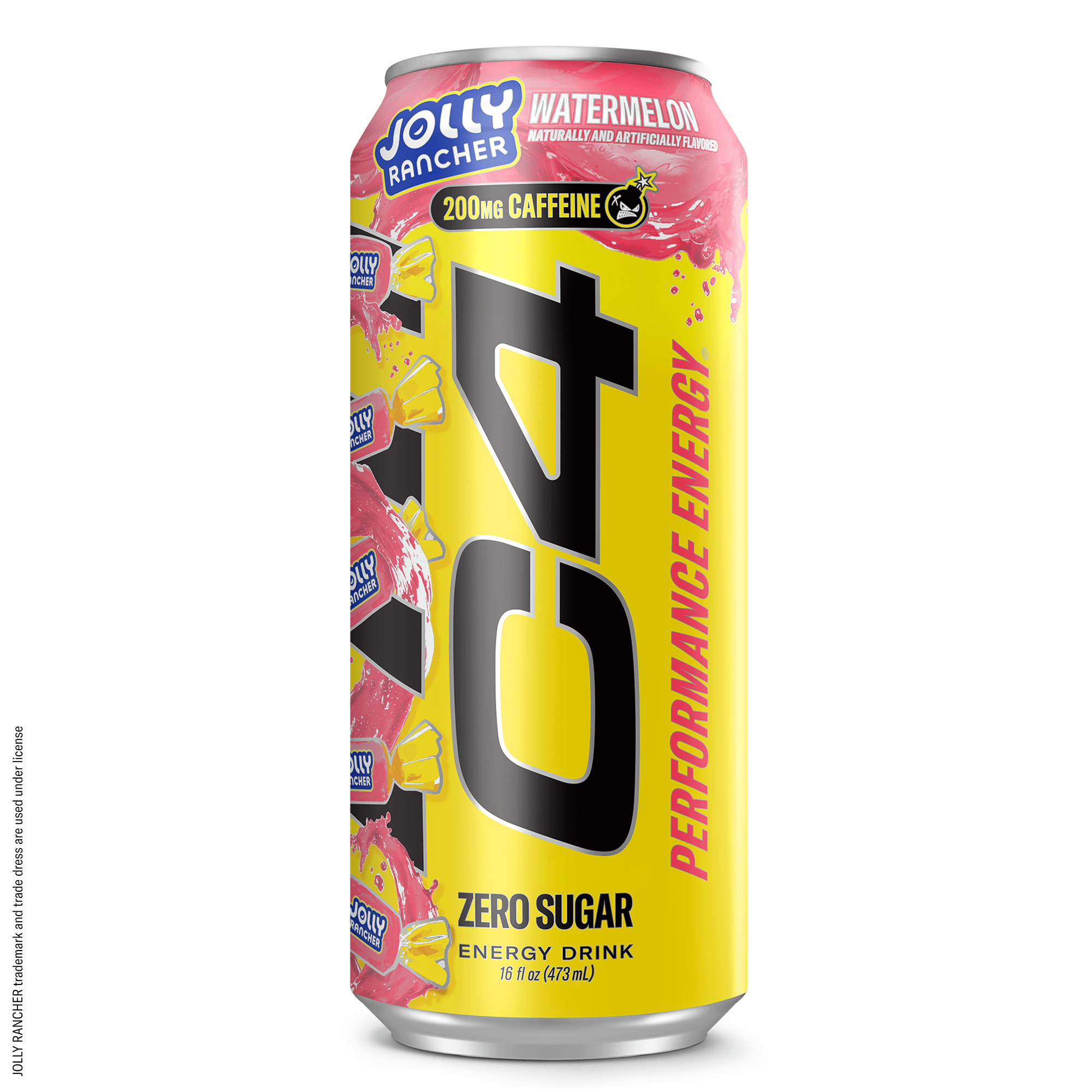 C4 Performance Energy Drink, Jolly Rancher Watermelon, 16 fl oz Single Can