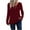 Wine, variant on HAiming Womens Long Sleeve V Neck Shirts Fall Winter Trendy Ribbed Knit Tops Casual Lightweight Basic Pullover Blouse