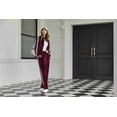 thumbnail image 5 of EKOUAER Women's Velvet Velor Tracksuits 2 Piece Lounge Outfits Zip Up Sweatshirt and Sweatpants with Pockets, 5 of 6