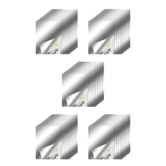 braveheart 8pack/lot Easy-To Flexible Mirror With Reflective Effect Any Space Tiles Mirror Stickers Plastic Non Glass Mirror 5Set