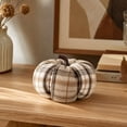 thumbnail image 6 of Fabric Pumpkins Fall Decor, Plaid Pumpkin for Fall Tabletop Decoration, Mini Vintage Cloth Harvest Pumpkin Ornaments for Farmhouse Thanksgiving Halloween Seasonal Home DIY Crafts Decor, 6 of 6