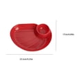thumbnail image 3 of Dumpling Serving Plate with Built-in Sauce Compartment Divided Snack Dish for Kitchen Dining Table Appetizer Sushi Dessert Home Daily Use Party Supplies, 3 of 7