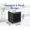 thumbnail image 3 of YiBai Mini Conditioner, 7in Conditioners Portable For Room W/3 Speeds, USB Powered Cooler Fan & Humidifier For Space, Black #N.3325, 3 of 8