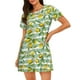 thumbnail image 1 of Fotbe Lemon Bata de Dormir para Mujer con Estampado, Camisón de Algodón de Manga Corta, Ropa de Dormir Casual, 1 of 6