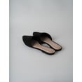 thumbnail image 4 of J. Adams Lennox Mules for Women - Black Vegan Leather Pointed Toe Slides, 4 of 6
