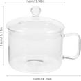 thumbnail image 2 of 64 OZ Glass Cooking Pot Glass Saucepan with Cover Heat Resistant Simmer Pot for Stovetop Stew Pot for Pasta Noodle Soup Milk, 2 of 8