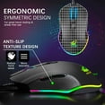 thumbnail image 3 of Gaming Keyboard and Mouse Combo, Wired 39 Keys Mechanical Feeling Rainbow LED Backlit Keyboard and RGB Gaming Mouse and LED Backlit Converter Compatible with PS4/Xbox On, 3 of 9
