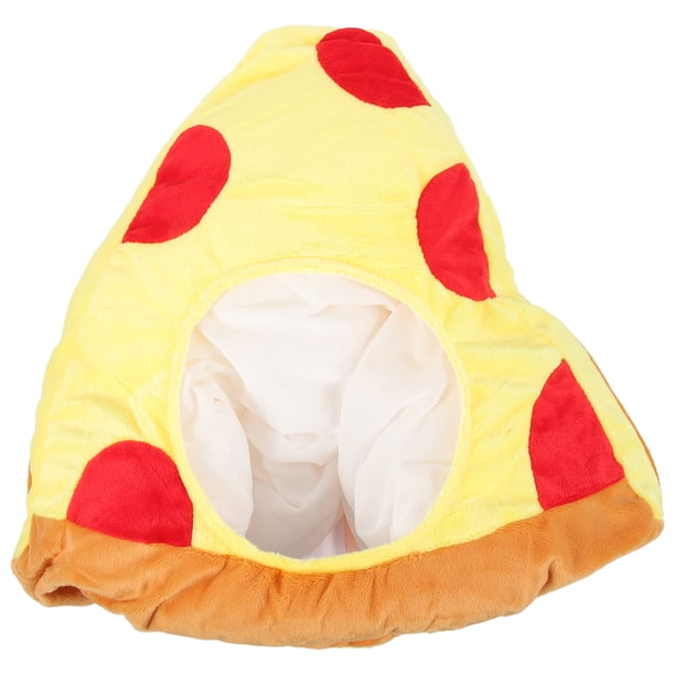1pc Mardi Gras Decoración de fiesta Pizza Cubierta de cabeza Carnaval Pizza de peluche Hat