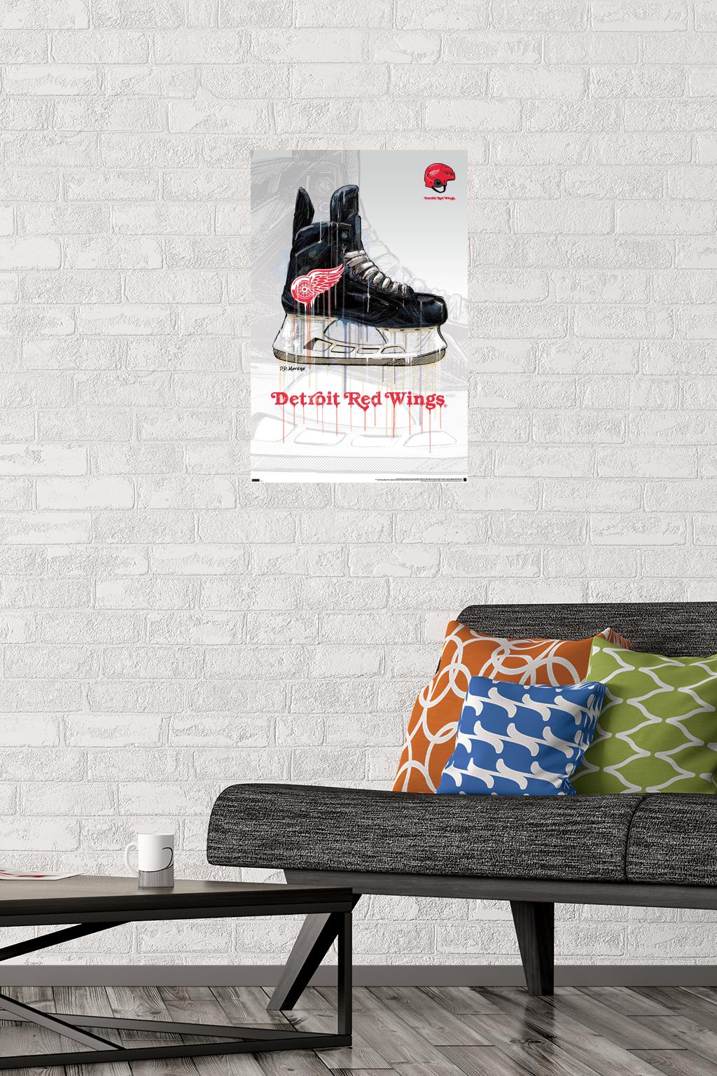 NHL Detroit Red Wings - Drip Skate 21 Wall Poster, 14.725" x 22.375"