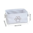 thumbnail image 3 of CASAFUN Rectangular Dog Basket,Dog Toy Bin,Dog Storage Basket Organizer,Soft Coating Puppy Storage Bin with Handles,Dog room decor,Dog Toys,Books,Kid's Gifts Basket, 3 of 6