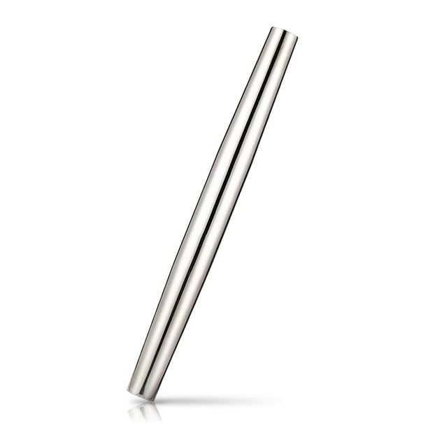 Rodillo liso 304 Acero inoxidable Utensilios de cocina Rodillo de mano Rodillos de masa para albóndigas Galletas Pizza de pizza Inevent HA010613-00