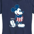 thumbnail image 3 of Disney - Mickey Flag Pattern - Women's Short Sleeve Graphic T-Shirt, 3 of 5