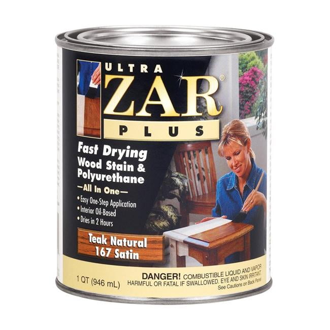 Ultra Zar 1903673 Plus Satin Teak Natural OilBased Fast
