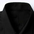 thumbnail image 6 of LIBRCLO Mens Short Sleeve Shirts Button up Shirt Solid Casual Work Shirts Black S, 6 of 6