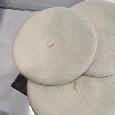 LinYooLi Japanese Fashion Wool Belle Hat, Fashionable Artist Hat, Thickened And Warm In Autumn And Winter, Showcasing Face With Small Pumpkin Hat, Women's Trend