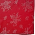 thumbnail image 6 of Violet Linen Vintage Sparkling Christmas Holly Bows Damask Pattern, Polyester Jacquard, with Metallic Plain Weave Woven, Red, 60 Inch by 84 Inch, Seats 6 to 8 people, Rectangular Tablecloths, 6 of 8