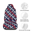 thumbnail image 4 of Wukai Patriotic Star Full Set Car Seat Covers with Soft Padding Universal Auto Front Seats Protector and Cushion Mat, 4 of 5