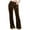 *Brown, variant on ClodeEU Women's Velvet Flare Pants With Pockets,Drawstring Elastic Waist Wide Leg Pant Hot Pink,Womens Plus XL