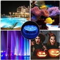 thumbnail image 4 of 4 Pcs Pool Lighting Underwater Magnetic Waterproof Underwater Light 13 LEDs RGB Colour Changing Underwater LED with RF Remote Control for Vase Base, Pond, Aquarium, Interior Decoration, 4 of 9