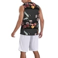 thumbnail image 2 of Sikiie Butterfly with Fowers Basketball Jersey Reversible Men's Mesh Athletic Sports Shirts Training Practice S-4XL3X-Large, 2 of 6