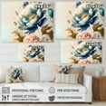 thumbnail image 4 of Designart Blue And Gold Floral Bunch I Canvas Wall Art, 4 of 5