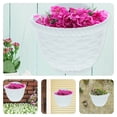 thumbnail image 2 of Wall Plant Holder Plastic Hanging Planter Woven Succulent Plant Pot Balcony Planter, 2 of 8